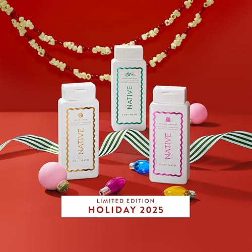 Buy now Native Body Wash, Holiday Edition, Fresh Mistletoe Scent, Contains Naturally Derived Ingredients | For Women & Men, Sulfate, Paraben, & Dye Free Leaving Skin Soft and Hydrated | 18 oz at indiglob india