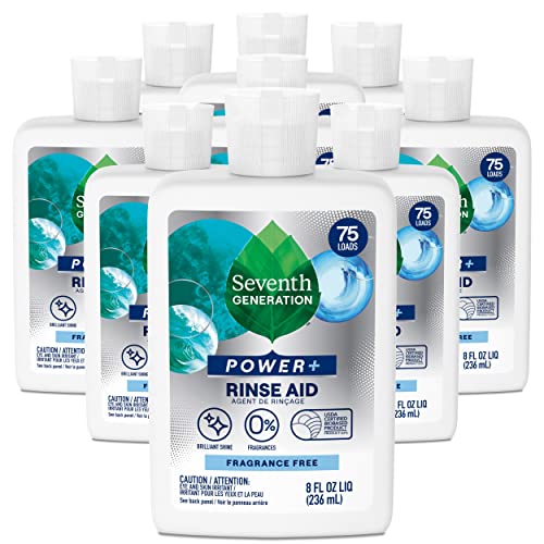 Buy now Seventh Generation Power+ Dishwasher Rinse Aid, Fragrance Free, 8 fl oz, (Pack of 9) at indiglob india