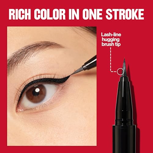 Buy now REVLON ColorStay Lash Serum + Liner, Waterproof Eyeliner, Healthier Looking Eyelashes, Smudge-Resistant Flexible Brush Tip, 001 Blackest Black at indiglob india