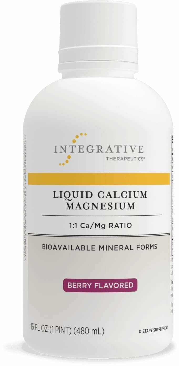 Integrative Therapeutics Liquid Calcium Magnesium, Berry, 16oz