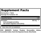 Buy now Amazing Formulas Bromelain 500 Mg (300 GDU) | Tablets Supplement | Non-GMO | Gluten-Free | Made in USA (1 Pack | 120 Count) at indiglob india