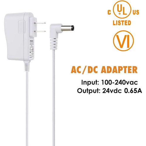Buy now 24V 0.5A 0.65A AC DC Switching Power Supply Adapter for 100ml 200ml 300ml 400ml 500mL Essential Oil Diffusers and Aroma Diffuser Humidifier EK1858, 6 Ft Long Power Cord UL Listed White at indiglob india