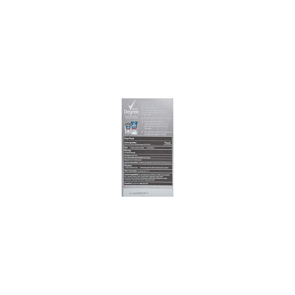 Buy now DEGREE Men Clinical Protection Sport Strength Antiperspirant & Deodorant, 1.7 Ounce, Pack of 3 (Packaging may vary) at indiglob india
