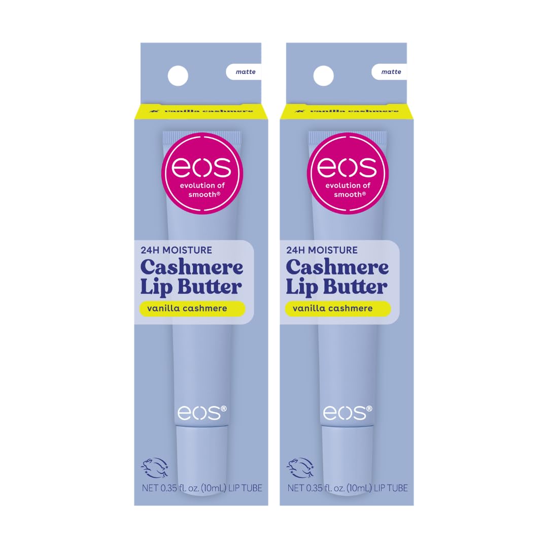 eos Vanilla Cashmere Lip Butter Plumping Peptides Smoothing Shea Butter 0.35 oz