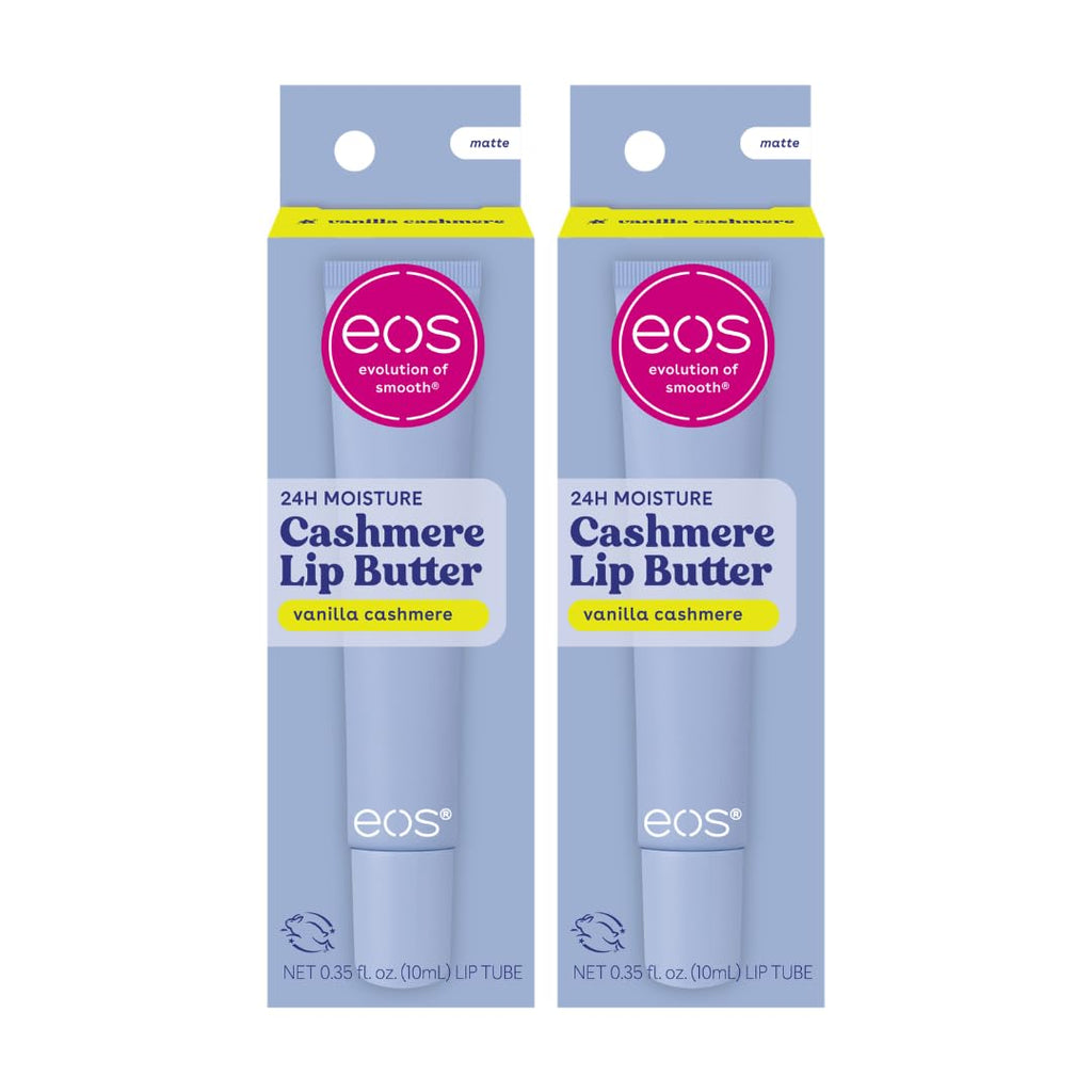 eos Vanilla Cashmere Lip Butter Plumping Peptides Smoothing Shea Butter 0.35 oz