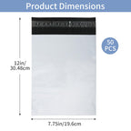 7.8 x 11.8 Inch Disposable Ostomy Waste Bags 50-Pack