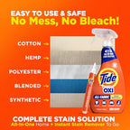 Buy now MADE BY NEHEMIAH Tide Rescue Laundry Stain Remover Spray with Oxi + Travel Size Tide To Go Pen, Spot Remover for Clothes, Fabric, Upholstery, Carpet, Grease & More Tough Stains- 22 Fl Oz + 1 Stain Pen at indiglob india