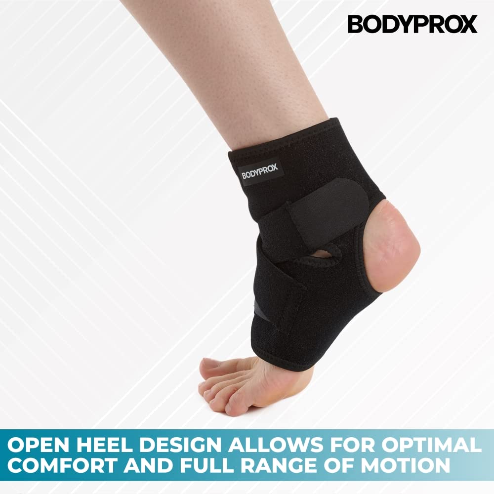 Buy now Bodyprox Ankle Support Brace, Breathable Neoprene Sleeve, Adjustable Wrap! (1 Pack) at indiglob india