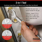 Buy now RIDGID 27023 Model 2002 One Stop 2-in-1 Wrench for Angle Stops, Straight Stops, and Compression Couplings at indiglob india