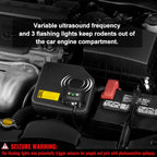 Buy now Under Hood Rodent Repellent for Car Engines, Dual Action Ultrasonic & LED Strobe Lights for High-Efficiency Rat and Mouse Deterrent, Pest Control for 12V 24V Vehicles, Cars, Trucks, RVs at indiglob india
