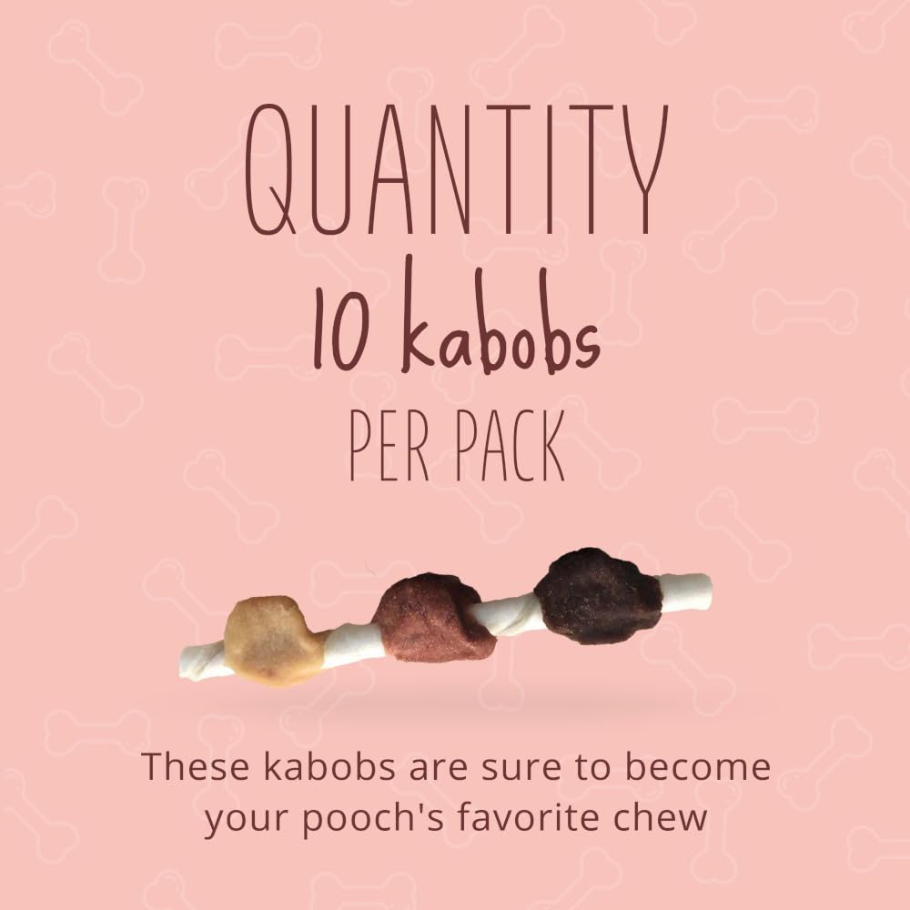 Better Belly Triple Flavor Kabob Highly Digestible Dog Treats, 10 Count