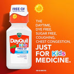Buy now VICKS Kids DayQuil & NyQuil Cold & Cough Relief Liquid Co-Pack, Free of Artificial Dyes & Sugar, Multi-Symptom Relief of Cough, Sneezing, Runny Nose, Mucus, and Chest Congestion, for Ages 6+, 2x6oz at indiglob india