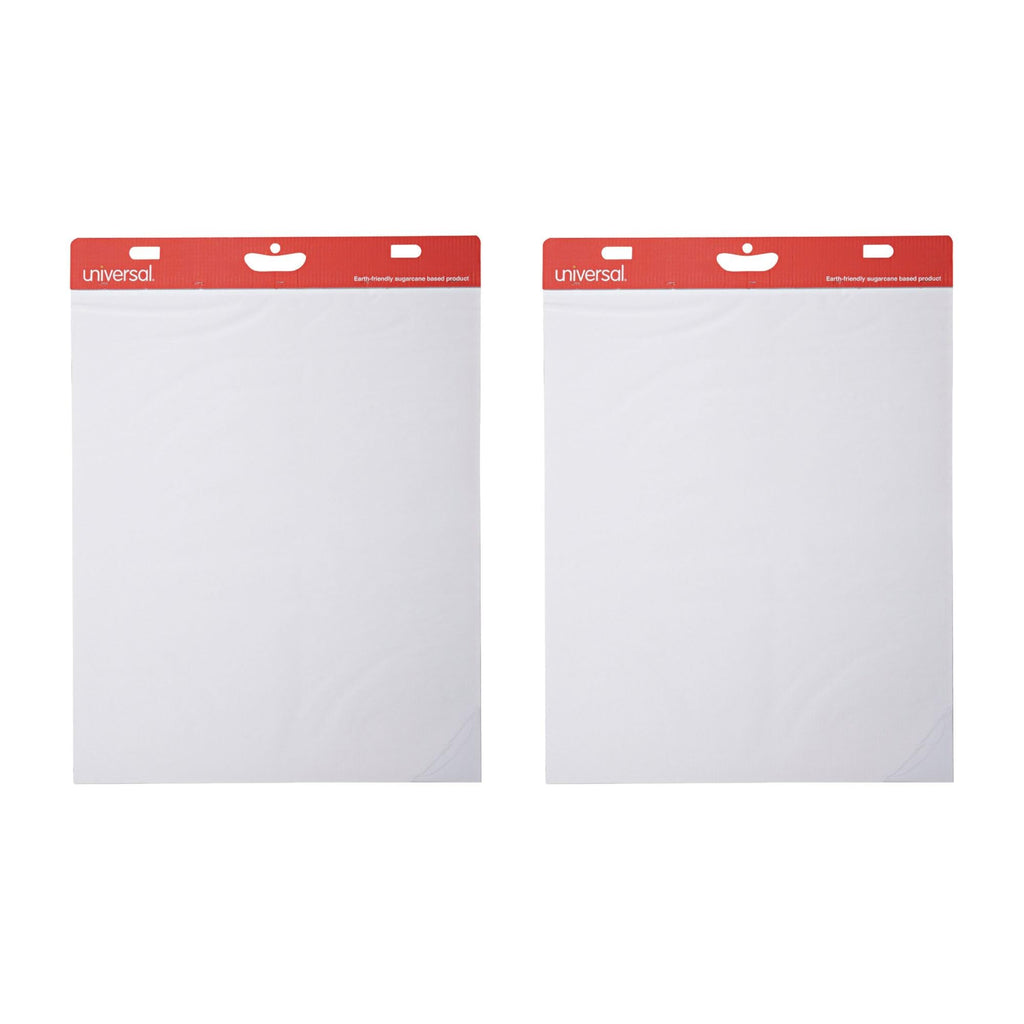 Universal 35603 Self Stick Easel Pads, Unruled, 25 x 30, White, 30-Sheet Pads (Case of 2 Pads)