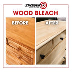 Buy now Zinsser Wood Bleach Kit | Lighten Furniture, Floors, Cabinets, Trim | Removes Red Tone | 2-Step Brightening System | 2-Step 8 fl. oz. Kit (16 fl. oz. Total) at indiglob india