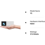 Buy now Yoton Mini Projector, Portable Phone small projector 1080P Full HD Supported for iOS/Android/Laptop, Video Projector Y3 Compatible with Fire Stick, HDMI, USB, PS5, Xbox at indiglob india