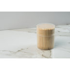 Traditional Single Point Wooden Toothpicks Made from Bamboo, Bulk Pack (500), -1 Container (500)