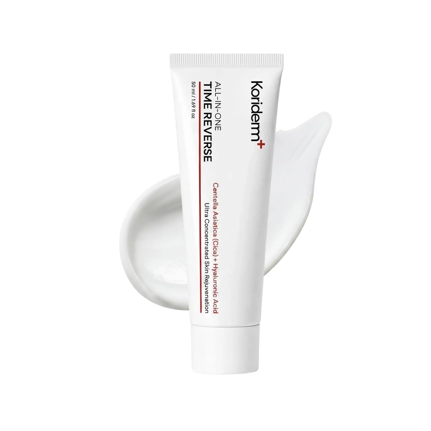 Time Reverse Cream, Korean Skin Care Face Moisturizer, 1.69 Fl Oz | Korean Skin Care Cream with Centella Asiatica, Collagen and Hyaluronic Acid in One Tube, Deep Hydration, Fast Absorption
