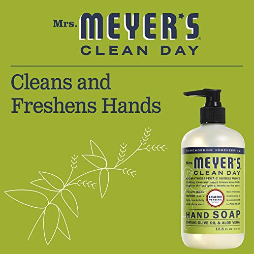 Buy now MRS. MEYER'S CLEAN DAY Liquid Hand Soap, Cruelty-Free Hand Wash Made with Essential Oils, Lemon Verbena Scent, 12.5 Oz (Pack of 3) at indiglob india