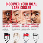Buy now Revlon Triple-Stepped Lash Curler, Eyelash Lift For a Super-Curled Look in One Squeeze, 3-Tiered Pads for Gentle, Tug-Free Curling, 1 Count at indiglob india
