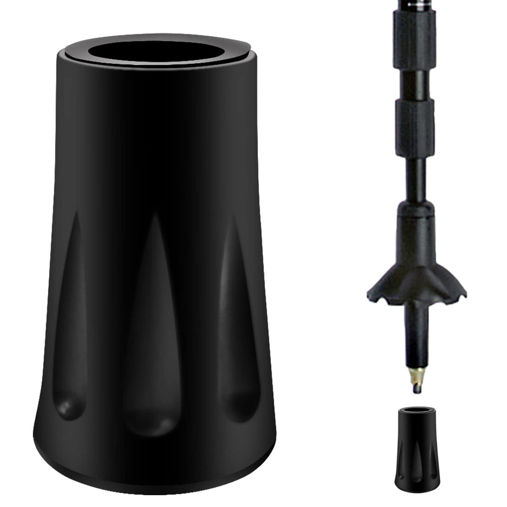 8Pcs Trekking Pole Tips Replacement Protectors, Rubber Feet for Hiking Pole Tips Rubber Tips for Walking Sticks Tips Accessories, Fits Most Standard Walking Sticks Shock Absorbing(11mm Hole Diameter)