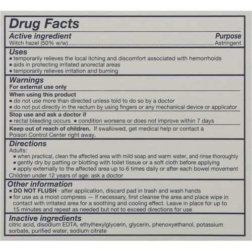 Buy now TUCKS Medicated Cooling Pads, 100 Count â€“ Pads with Witch Hazel, Cleanses Sensitive Areas, Protects from Irritation, Hemorrhoid Treatment, Medicated Pads Used By Hospitals at indiglob india