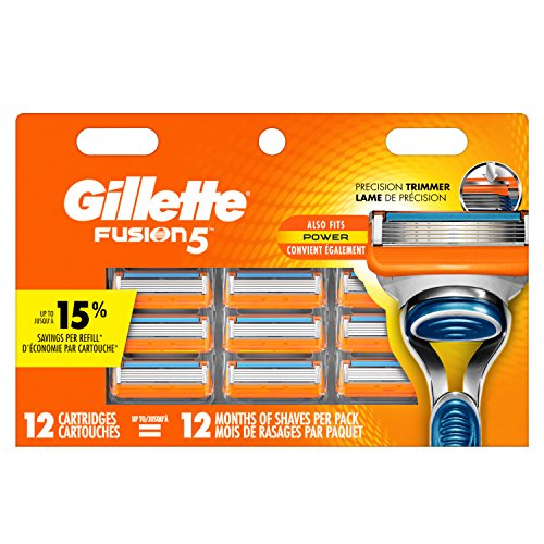 Buy now Gillette Fusion5 Men's Razor Blades, 12 Blade Refills at indiglob india