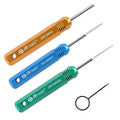 Buy now JRready ST5211 Pin Removal Tool KIT for Weather Pack Metri Pack Series Connector Harness terminals and Connector Crimp pin etc Electrical Connector, Tool KIT Include DRK 785084 Amp 1.5mm Removal Tool Default at indiglob india