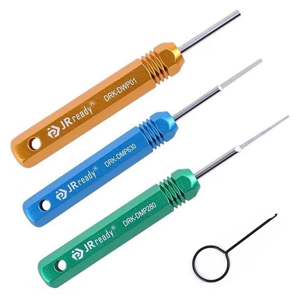 Buy now JRready ST5211 Pin Removal Tool KIT for Weather Pack Metri Pack Series Connector Harness terminals and Connector Crimp pin etc Electrical Connector, Tool KIT Include DRK 785084 Amp 1.5mm Removal Tool Default at indiglob india