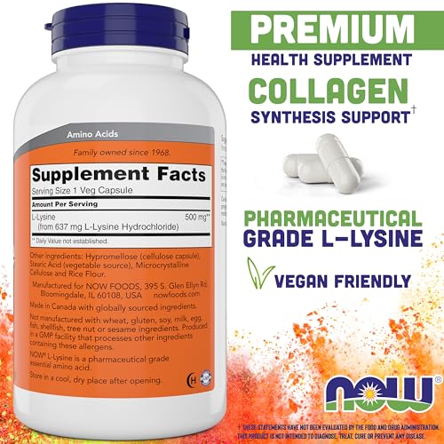 Buy now Now L-Lysine 500 mg, 360 Vegetarian Capsules at indiglob india
