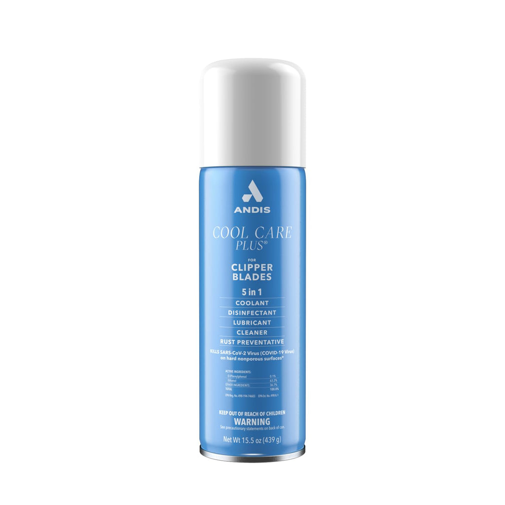 Andis 12750 Cool Care Plus 5-in-1 Clipper Spray, 15.5 oz Can | for Blade Care and Treatment