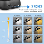 Buy now Vekkia 14 LED Rechargeable Book Light for Reading at Night, Eye-Care Reading Light for Books in Bed, 180° Adjustable, Clip on Lamp, 3 Color Temperatures, Lightweight, Present for Reader at indiglob india