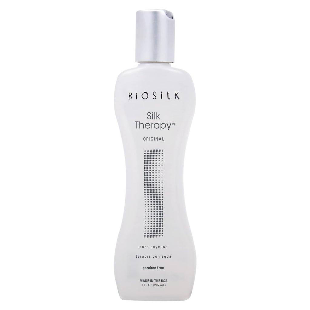 BioSilk Silk Therapy Original, Reconstructing Leave-In Hair Treatment, Adds Shine, Smooths & Prevents Split Ends, Sulfate-Free, Paraben-Free, Cruelty-Free, 2.26 Oz