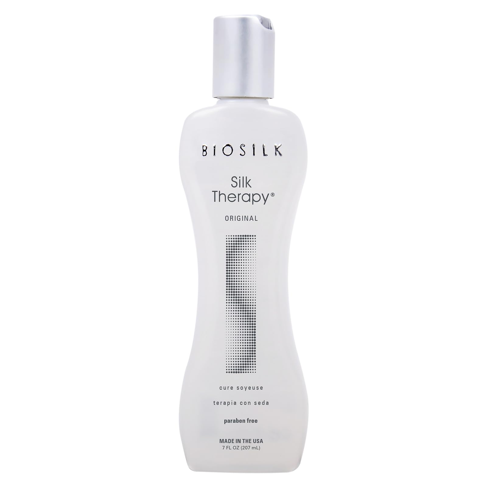 BioSilk Silk Therapy Original, Reconstructing Leave-In Hair Treatment, Adds Shine, Smooths & Prevents Split Ends, Sulfate-Free, Paraben-Free, Cruelty-Free, 2.26 Oz