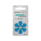 60 Mercury Free Hearing Aid Batteries Size: 675P Cochlear Implant by Power One