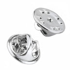 Lock Pin Backs for Lapel Pins, 50 Pack