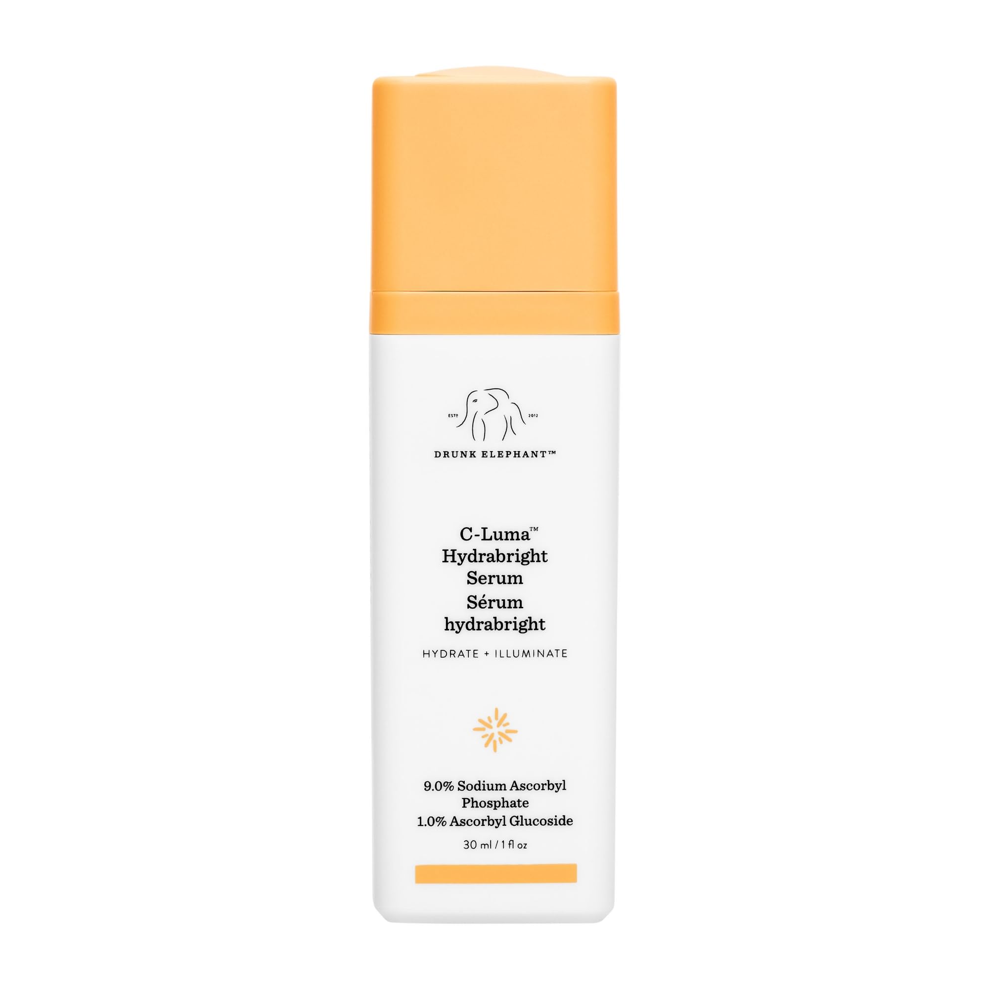 Buy now Drunk Elephant C-Luma Hydrabright Serum - 30 ml/1 fl oz - 10% Hydrating Vitamin C - Clean Clinical Skincare - Cruelty-Free - Dermatologist-Tested - Free of Essential Oils, Silicones, and Fragrance at indiglob india