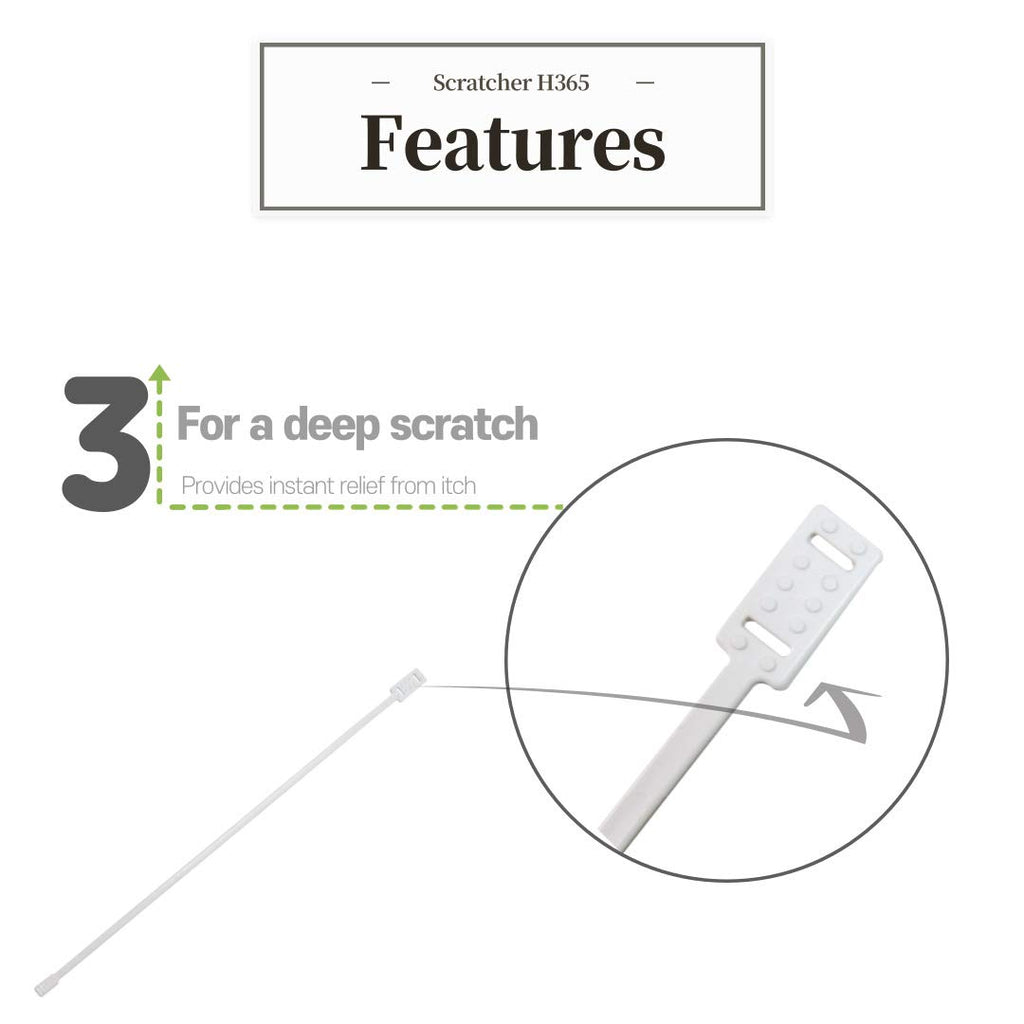 Cast Itch Scratcher and Cleaner Sanitizer for Itching and Cleansing Cast Covered Arms and Legs Relief from Itch 2 Sticks Included