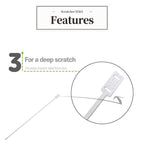 Cast Itch Scratcher and Cleaner Sanitizer for Itching and Cleansing Cast Covered Arms and Legs Relief from Itch 2 Sticks Included