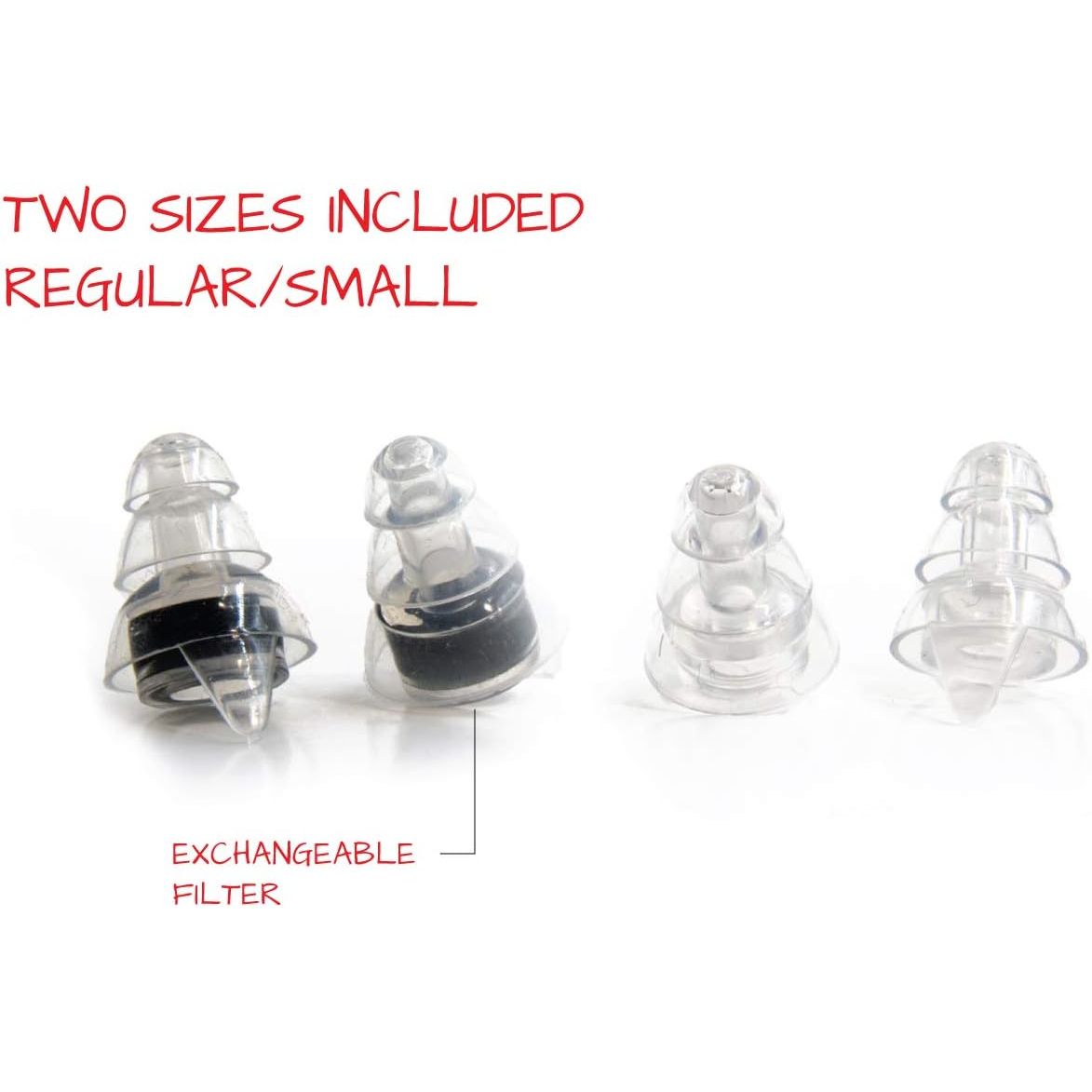 Buy now High-Fidelity Concert Earplugs Reusable Noise-Reduction Ear Plugs Set with Two Sizes Included - For Rave, Live Music, Festivals, Marching Bands, Loud Events, Fitness Classes at indiglob india