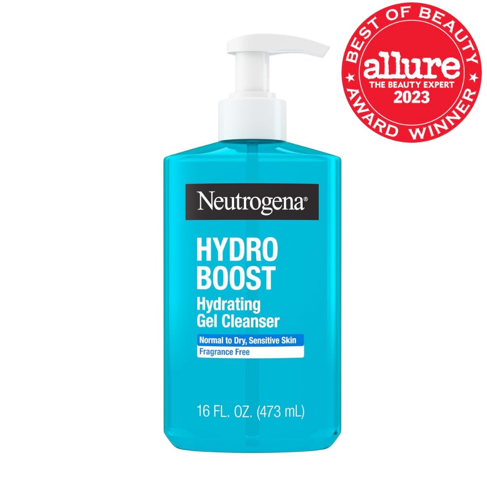 Buy now Neutrogena Hydro Boost Face Wash, Fragrance Free, Hydrating Facial Cleanser with Hyaluronic Acid, Daily Foaming Face Wash & Makeup Remover, Hypoallergenic Gel Cleanser, 16 fl. oz at indiglob india
