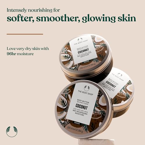 Buy now The Body Shop Coconut Body Butter – Nourishing & Moisturizing Skincare for Very Dry Skin – Vegan – 6.75 oz at indiglob india