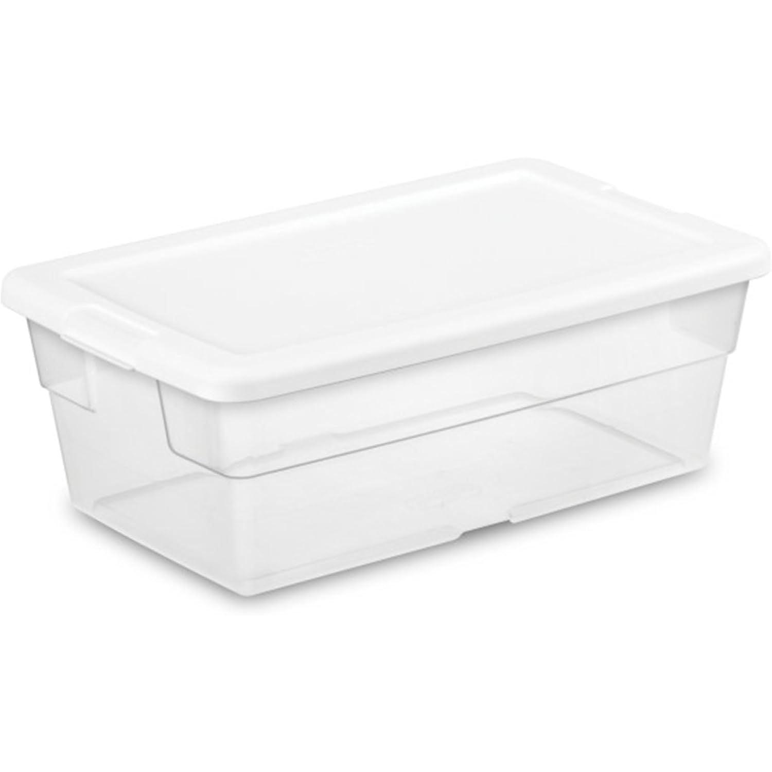 Buy now Sterilite 24-Pack 6 Quart Storage Box, Stackable Clear Plastic Bins with Snap-On Lids - Heavy-Duty Organizing Containers for Closet, Bathroom, and Office 6 Quart 36 Pack at indiglob india