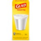 Glad Small Trash Bags - 4 Gallon - 30 Count (Pack of 6)
