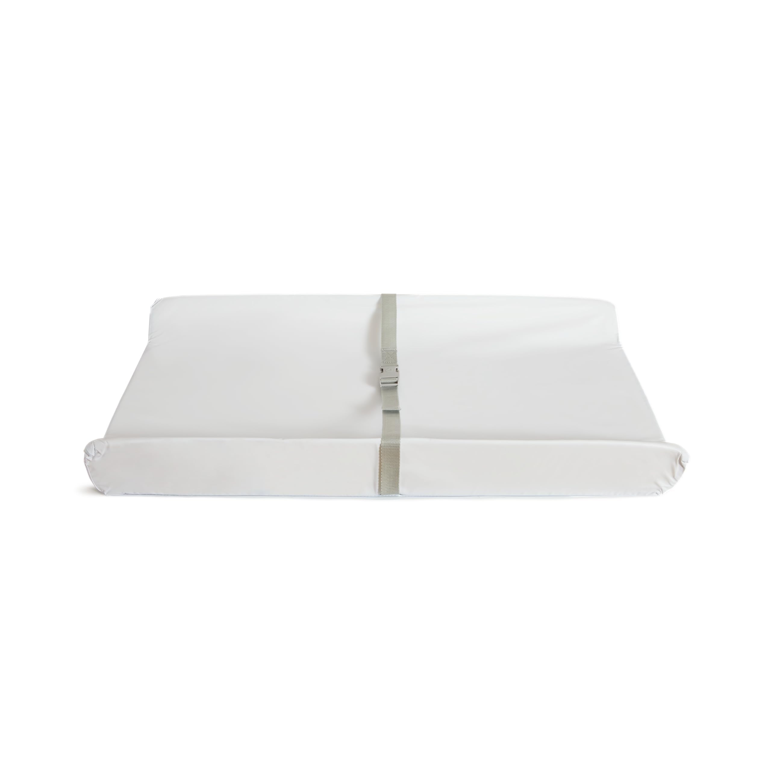Buy now Munchkin Secure Grip Baby Diaper Changing Pad for Dresser, Waterproof and Wipeable, Contoured, Standard Size (14.75" x 31"), White Changing Pad at indiglob india