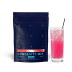 Blueprint Bryan Johnson Longevity Mix - Muscle Builder & Recovery Supplement - Promotes Focus and Balanced Mood - Magnesium, Creatine, L-Theanine, Glutathione & Vitamin C- 30 Servings, Blood Orange