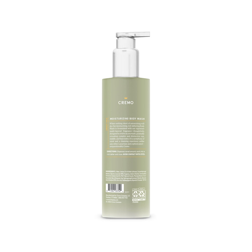 Cremo Pear Blossom Skin Moisturizing Body Wash for Women, Notes of Delicate Petals of Pear Blossoms, 16 Fl Oz