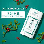 Buy now Native Deodorant, Holiday Edition, Fresh Mistletoe Scent, Contains Naturally Derived Ingredients, 72 Hour Odor Control | Deodorant for Women and Men, Aluminum Free with Baking Soda at indiglob india