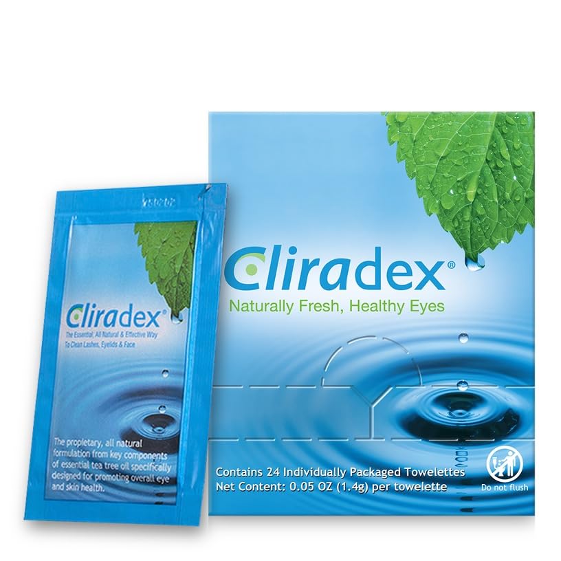 Buy now Towelettes - Natural Face, Eyelash & Eyelid Cleanser - Wipes for Demodex, Blepharitis, Mgd and Red Irritated Eye Lid - Tea Tree Oil Extract. at indiglob india