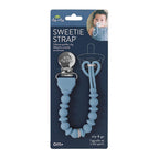 Itzy Ritzy Silicone Pacifier Clip, Binky Clip Holder for Babies (Blue)