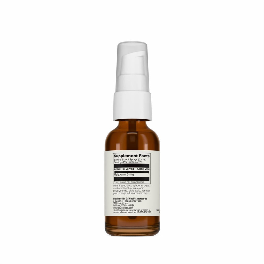 DAVINCI Labs Liposomal Melatonin Spray, 30 mL